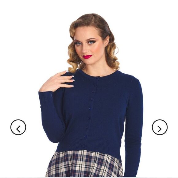 BANNED RETRO WINTER‎ STORM CARDIGAN
SKU: CA21130-Navy L NWT - Picture 2 of 7